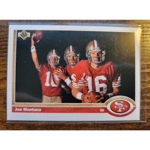 1991 Upper Deck #54 Joe Montana - 49ers - NFL - Fresh Pull